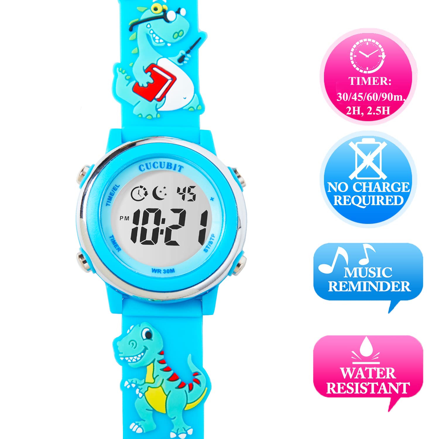 **Waterproof Toddler Potty Training Watch - Kids Toilet Timer with Long Battery Life, No Charging Needed - Perfect for Potty Training Boys & Girls at Home or Daycare**