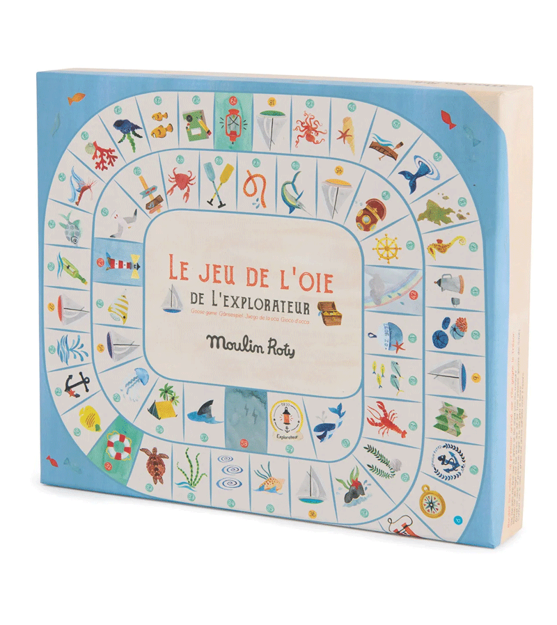 Moulin Roty Le Jardin Goose Game - Classic French Board Game for Kids & Family - Perfect for Indoor Play, Birthday Gifts & Educational Fun