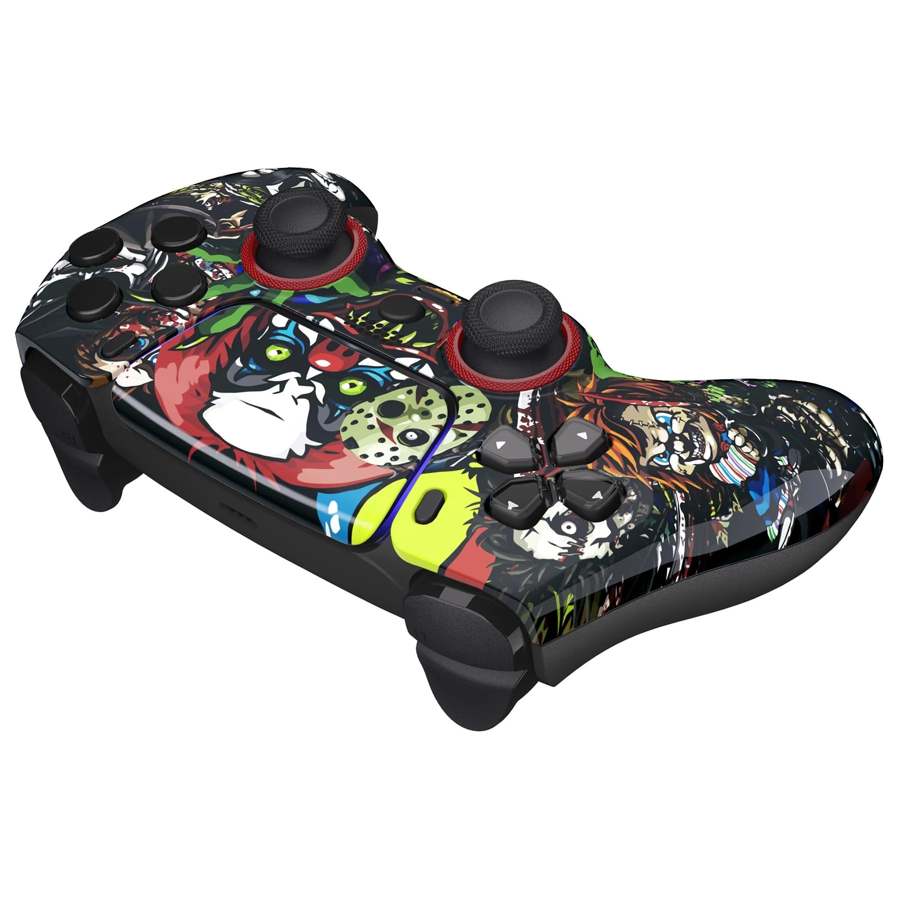 Custom Wireless PS5 Controller - Multiple Unique Designs for Enhanced Gaming Experience | Compatible with PlayStation 5 | Perfect for Horror Game Nights & Competitive Gaming