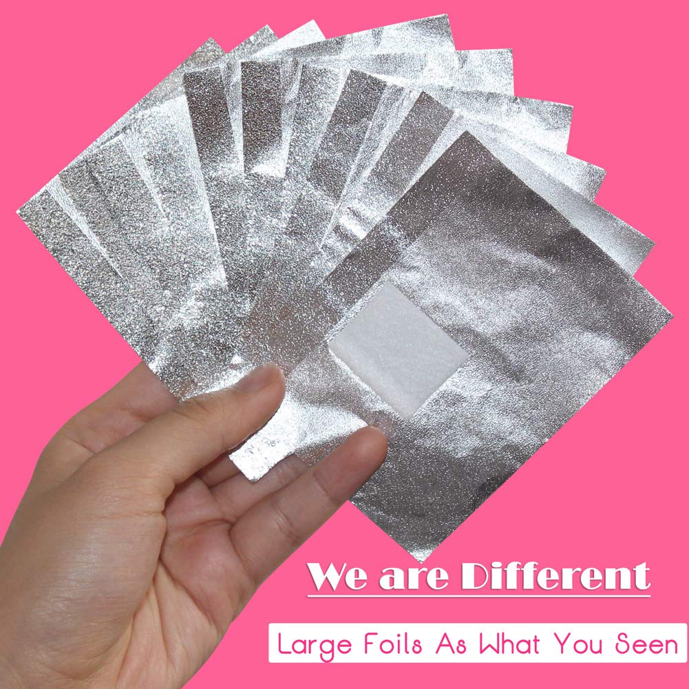 80pcs Acetone Nail Polish Remover Wipes & 100pcs Nail Polish Remover Foil Wraps - Quick & Easy Nail Care for Salon, Home & Travel Use