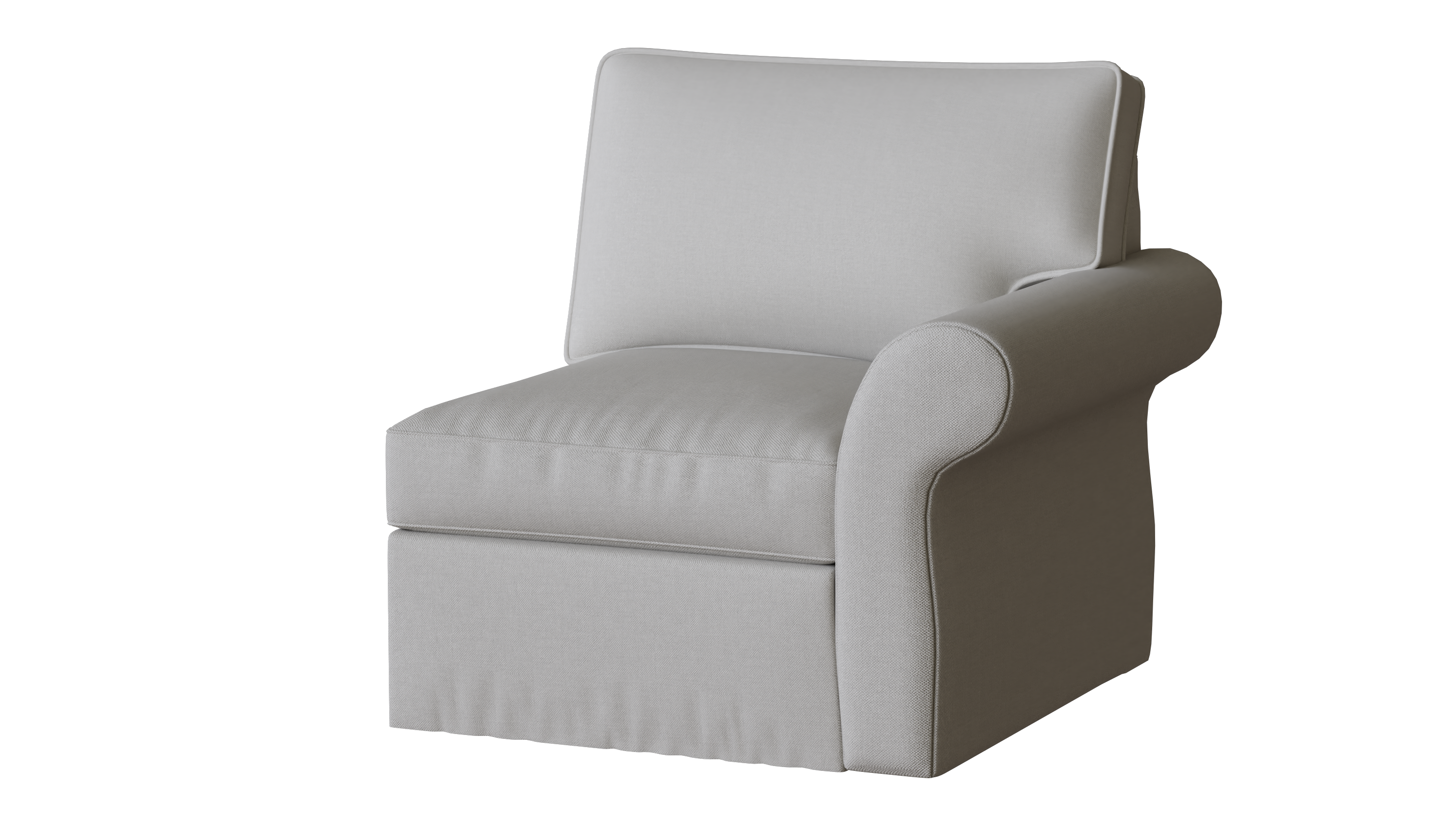 PB Pearce Roll Arm Right Arm Chair Slipcover - Fits Sectional Components, Soft & Durable Fabric - Perfect for Living Room, Office, or Home Decor Upgrade