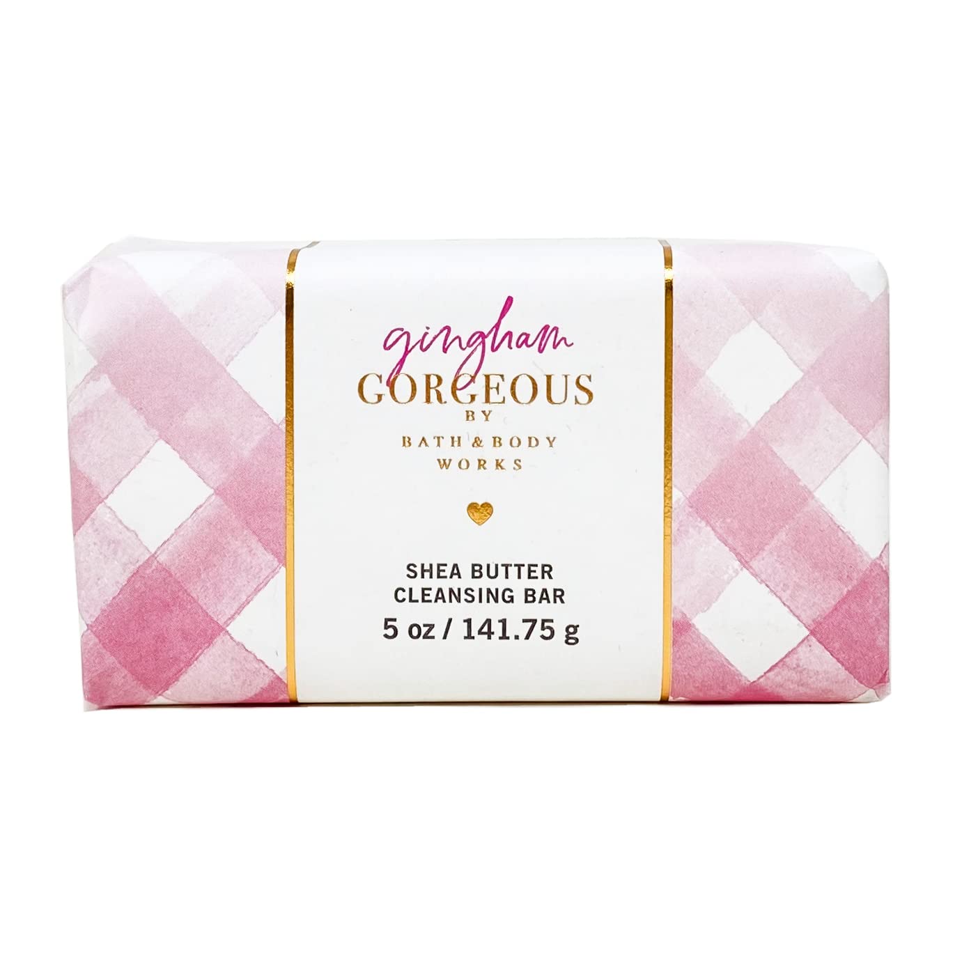 Bath & Body Works Gingham Gorgeous 2-Pack Shea Butter Soap Bars - Moisturizing Cleansing Bars for Soft Skin (5 oz Each) - Perfect for Shower, Bath & Gift Sets