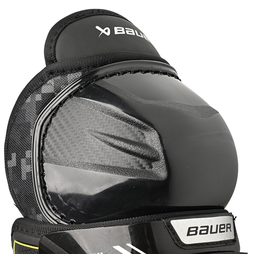Bauer Supreme Mach Youth Ice Hockey Shin Guards - Protective Gear for Kids Hockey Players - Perfect for Games, Practices & Training Sessions