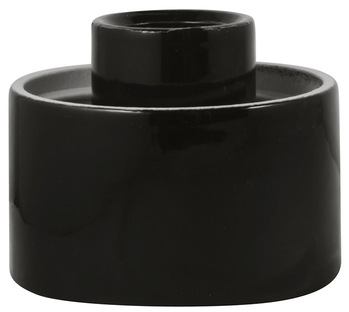 Waterproof Outdoor/Bathroom Lamp Socket - Black Straight IP54 Rated for Patio, Garden & Wet Areas