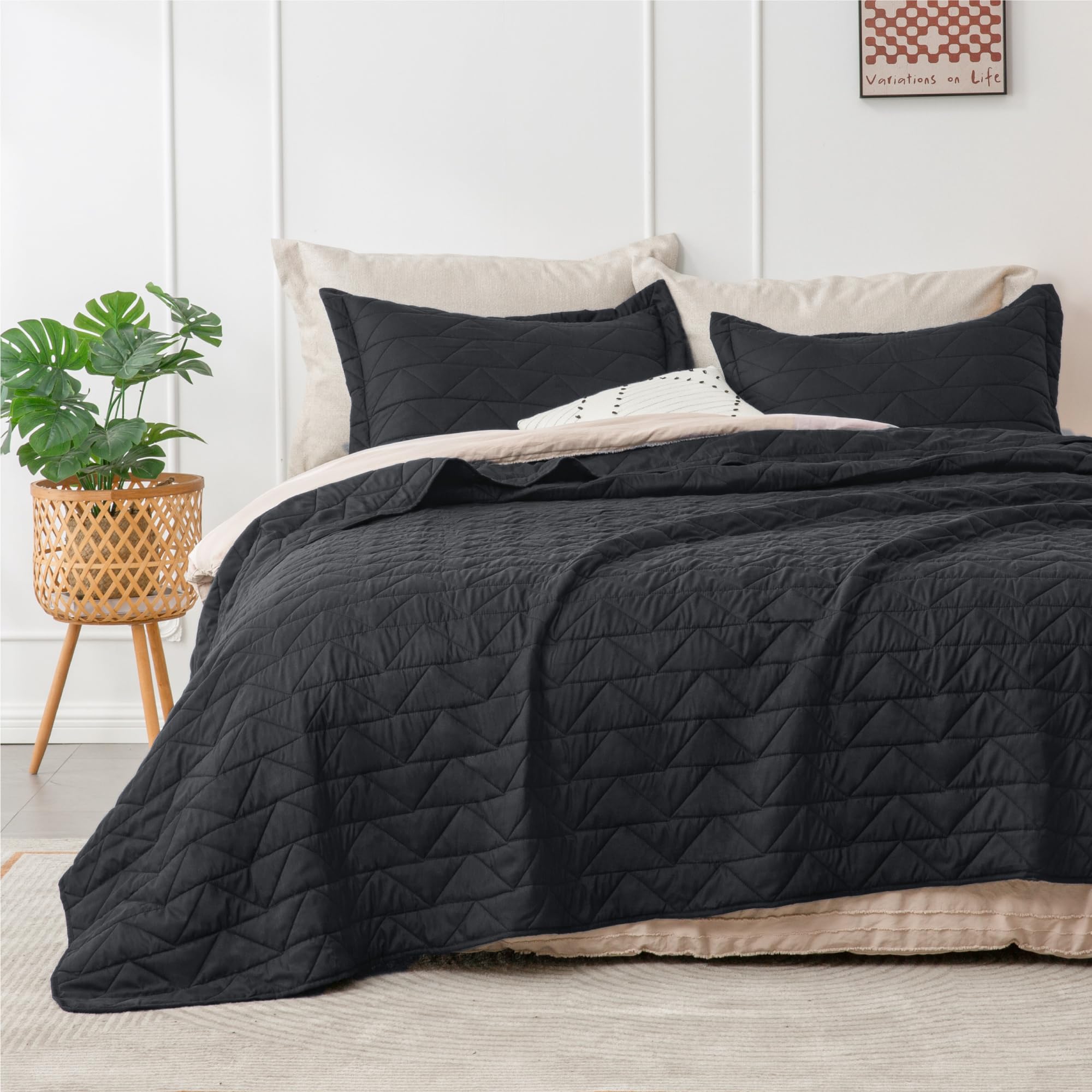 BEDELITE Twin Size Quilt Set - Lightweight Summer Bedspread with Modern Weave Pattern, Soft Coverlet Bedding Set (Includes 1 Twin Quilt 68