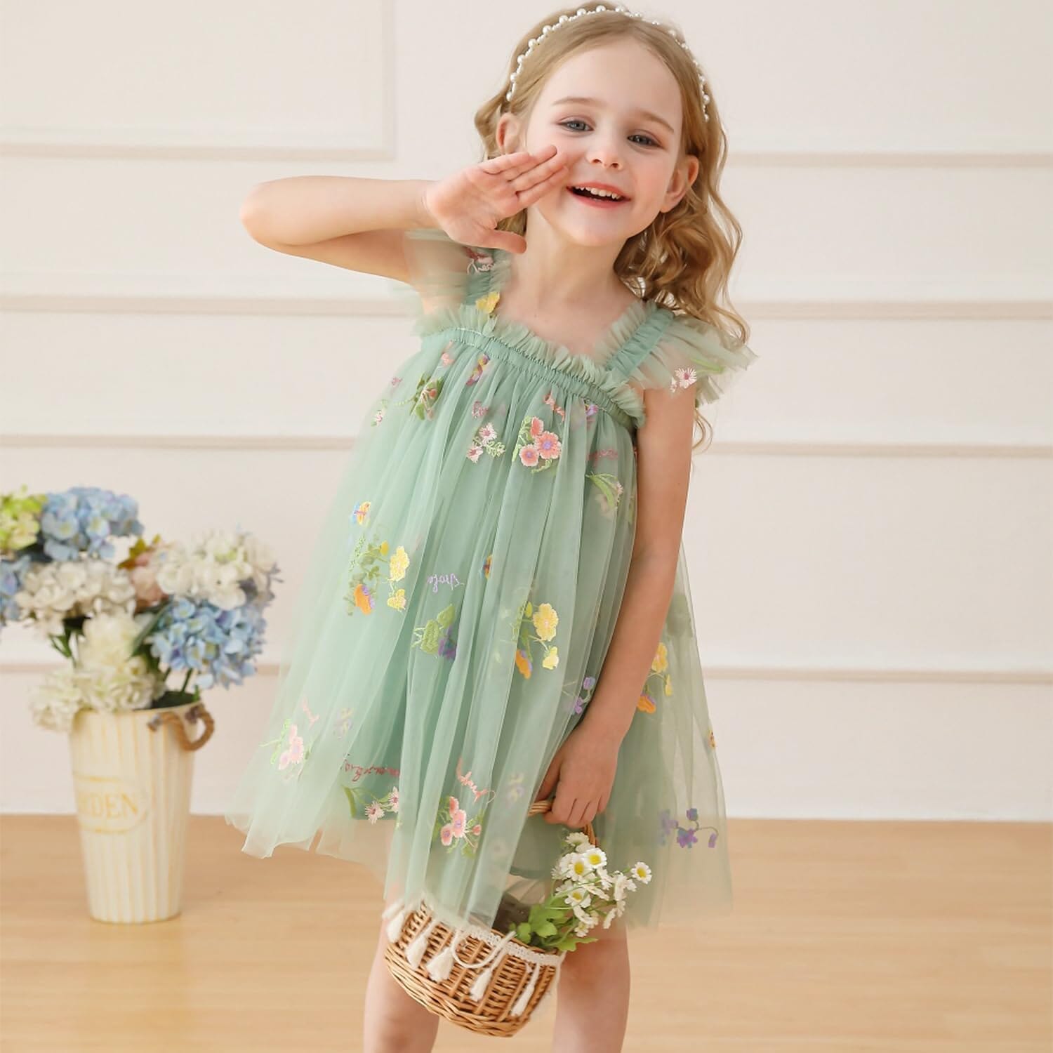 Butterfly Magic Dress - Elegant Floral Print Maxi Dress for Women | Perfect for Parties, Weddings & Special Occasions