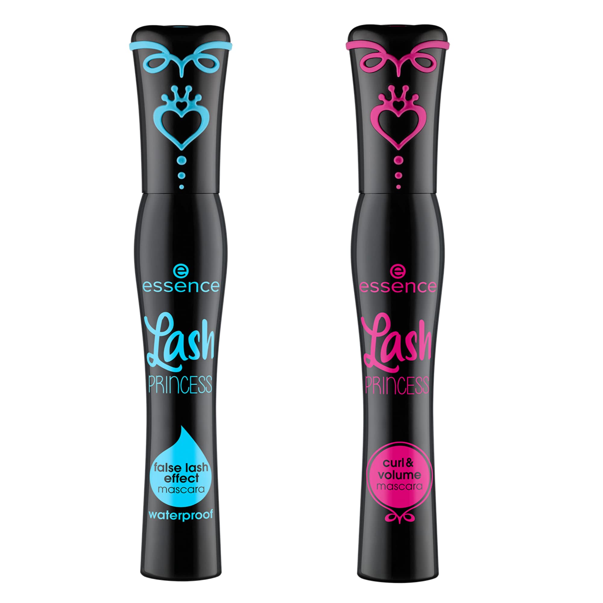 Lash Princess False Lash Waterproof Mascara & Curl Volume Mascara Bundle - Long Lasting, Smudge Proof for Dramatic Lashes - Perfect for Weddings, Parties & Everyday Glam