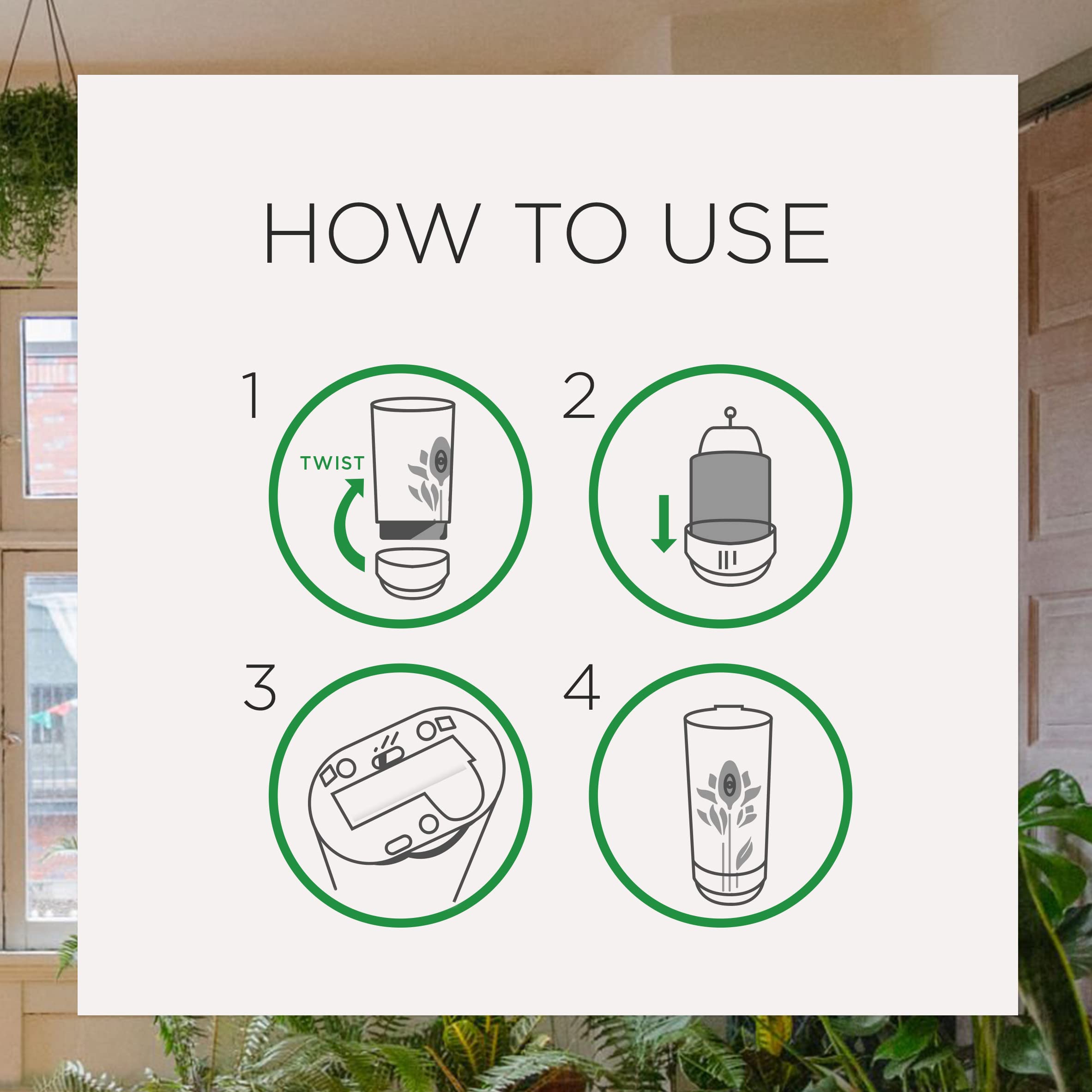 Air Wick Automatic Air Freshener Spray Refill - 2 Count, Lavender & Chamomile Scent with Essential Oils for Odor Neutralization - Perfect for Home, Office, and Car Use
