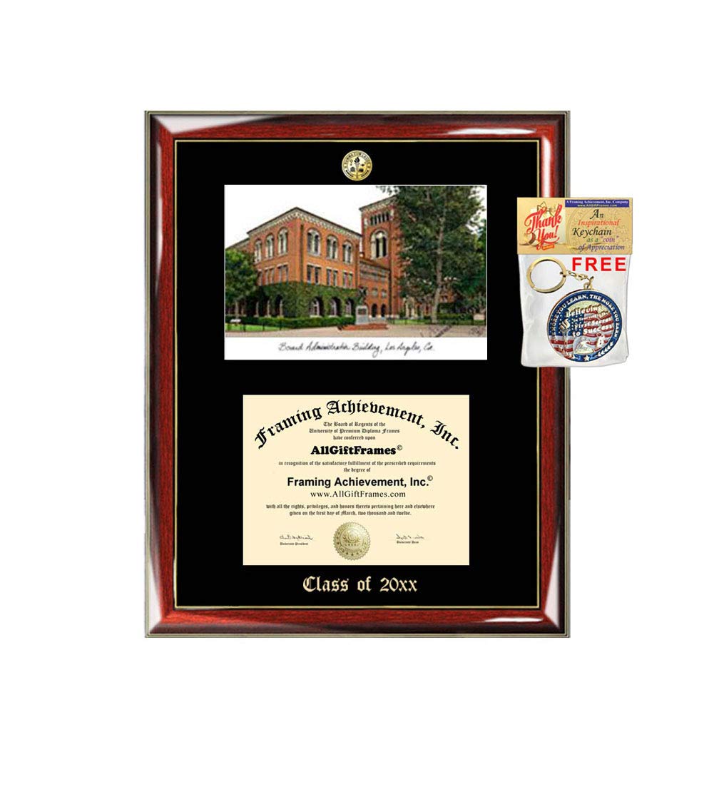 USC Diploma Frame with Embossed Logo - Custom University of Southern California Graduation Degree Display - Perfect Gift for Graduates, Home & Office Decor