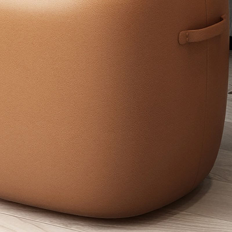 Genuine Leather Modern Vanity Stool - 17
