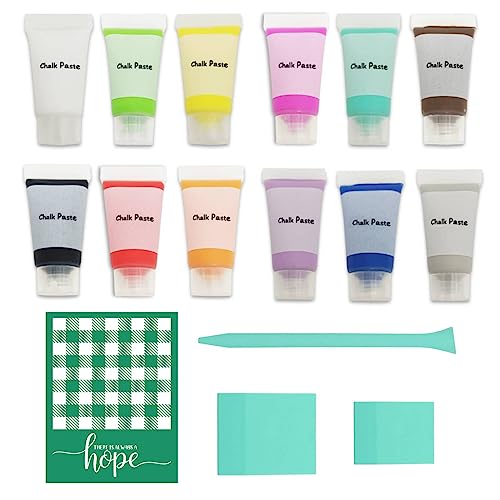 Buffalo Plaid stencil with sample chalk paste kit