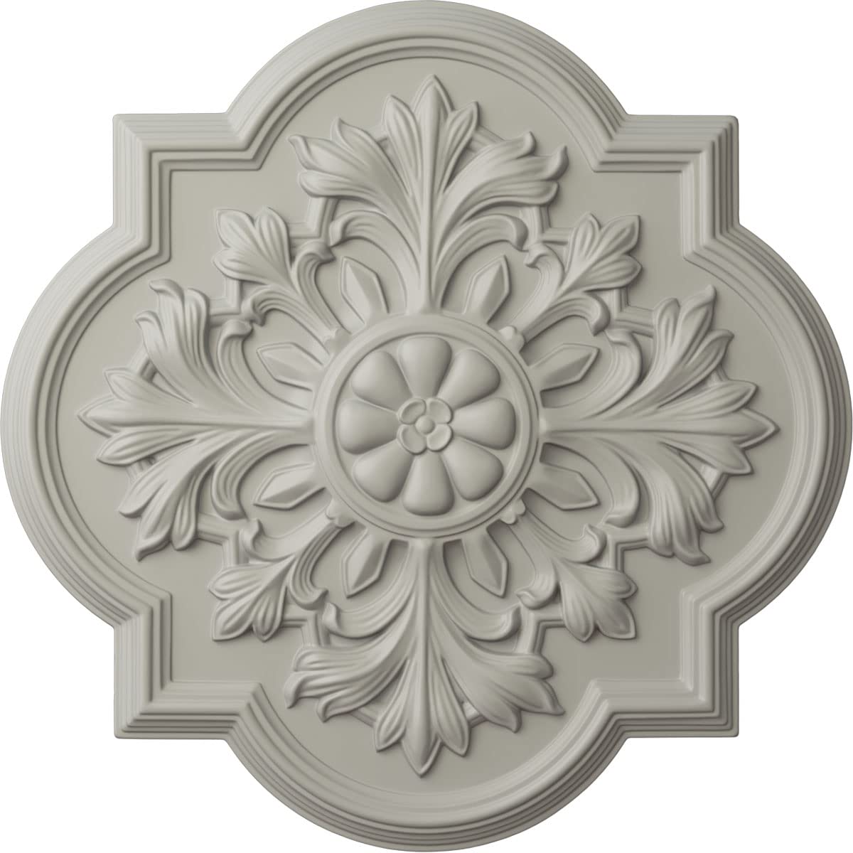 Ekena Millwork CM20BOPCF Bonetti 20-Inch Ceiling Medallion - Hand-Painted Cream Finish, 1.75