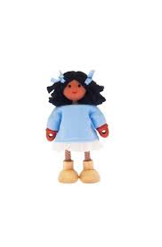 Happy Wooden Dolls - Handcrafted African Wooden Figurines for Home Decor, Gift Giving & Cultural Displays