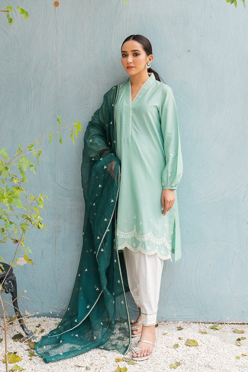 Beryl Turf 2-Piece Set (Shirt & Dupatta) – Elegant Traditional Outfit for Women, Weddings, Festivals & Special Occasions