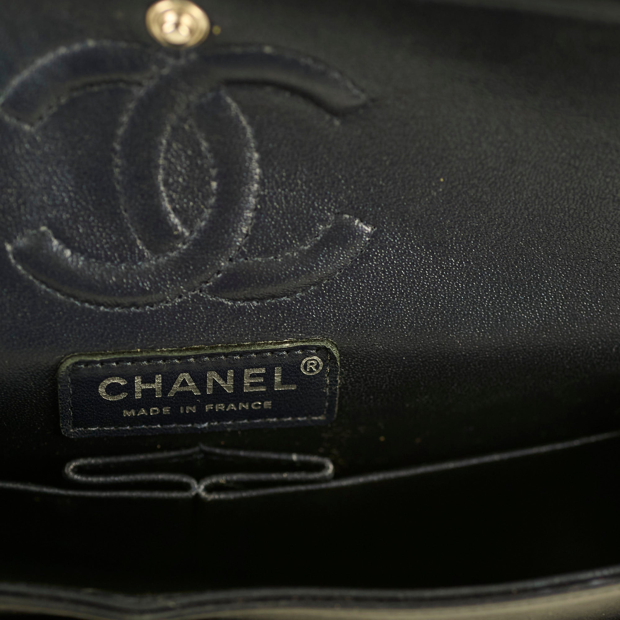 Chanel Small Lambskin Classic Flap Bag in Metallic Navy - 24 Series | Luxury Designer Handbag for Women, Perfect for Evening Events & Special Occasions