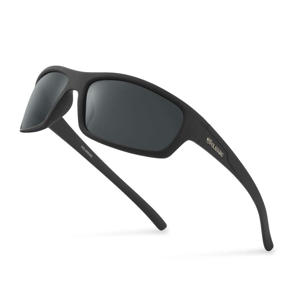 Polarized Sport Sunglasses for Men - Matte Finish, Mirror Lens, UV Protection - Perfect for Running, Cycling & Outdoor Activities