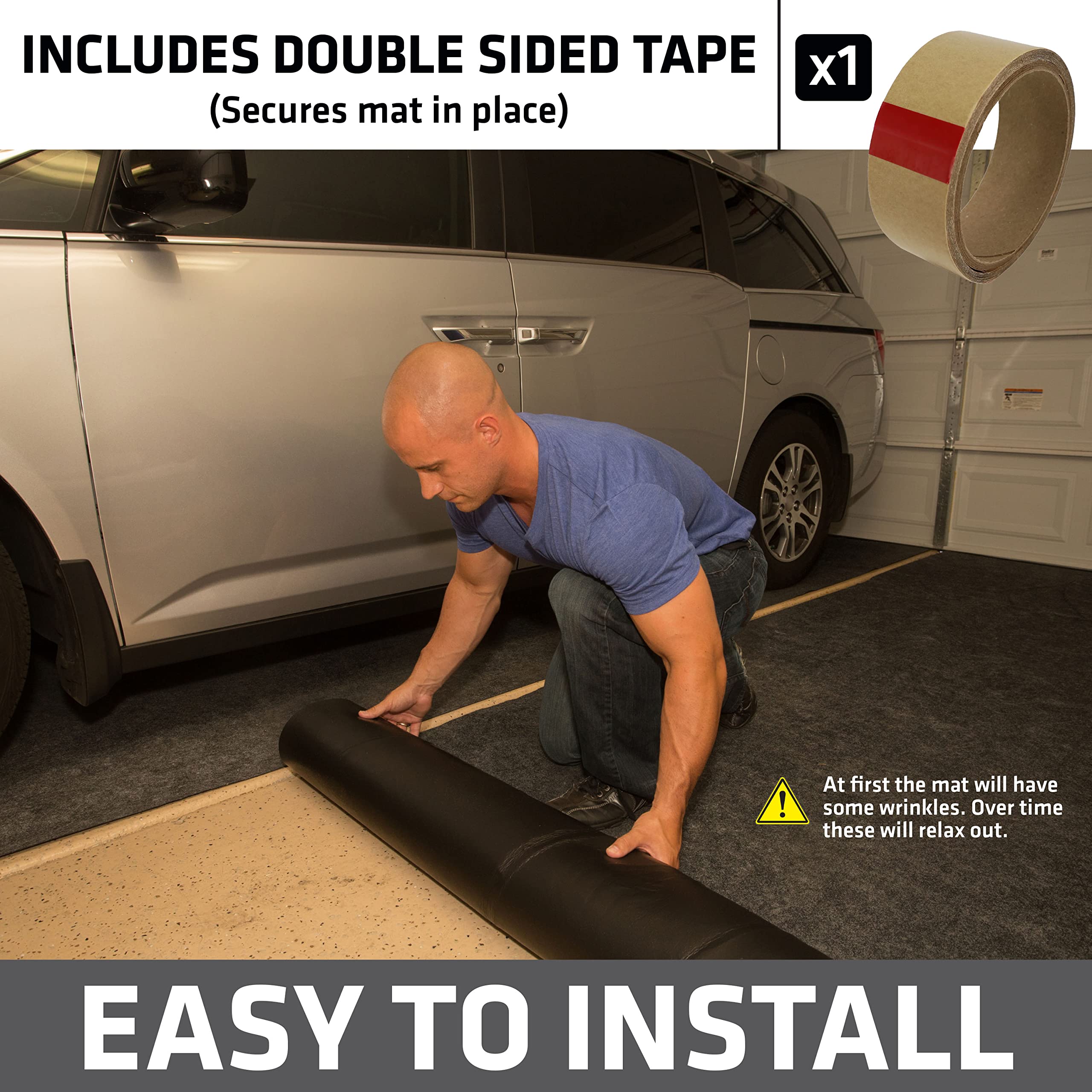 Drymate Premium Garage Floor Mat 17' x 7'4