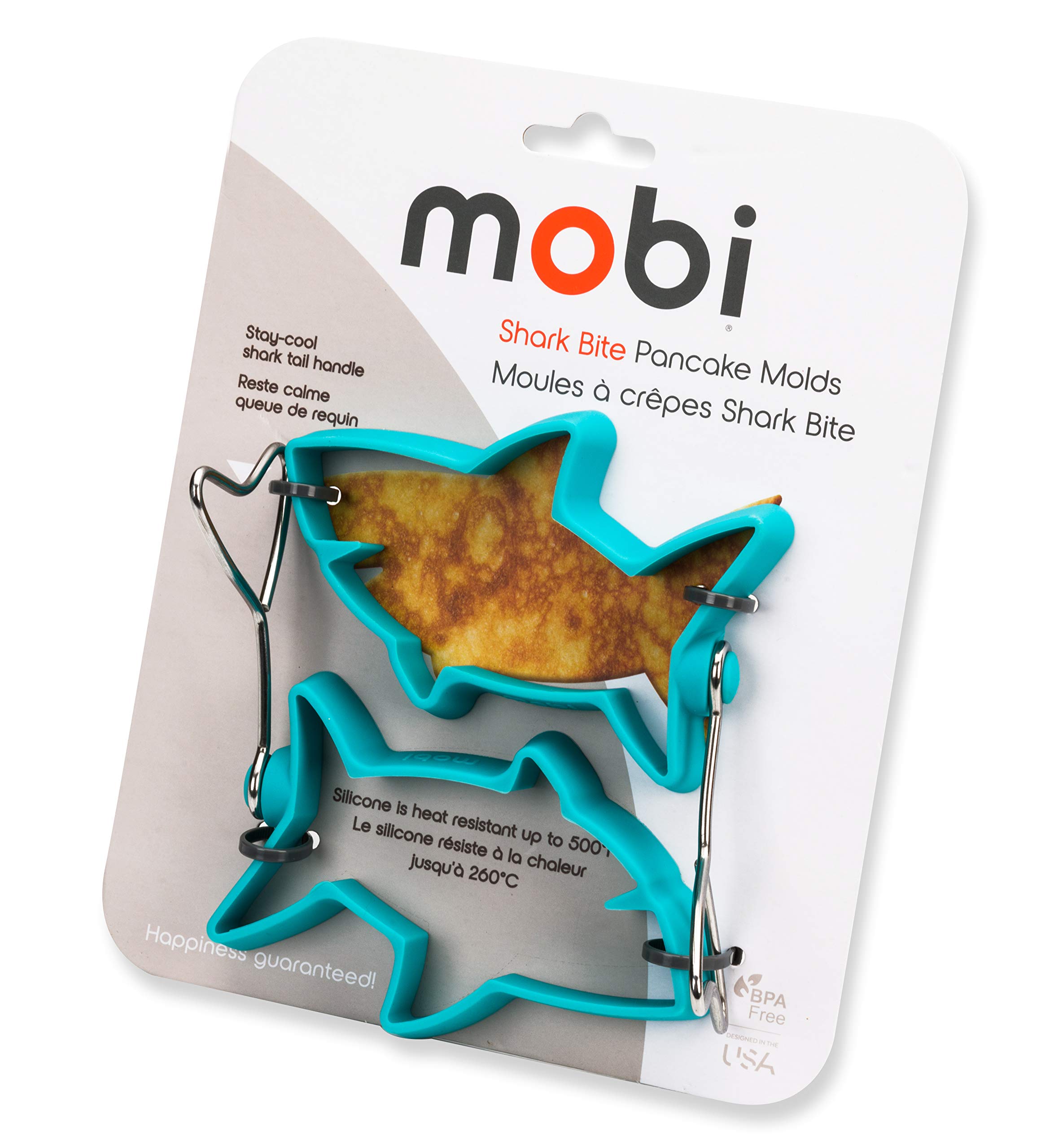 Original Shark Bites Pancake Silicone Mold - Fun Breakfast Maker for Kids, Easy to Use & Clean, Perfect for Family Breakfast, Birthday Parties & Kids Cooking Activities