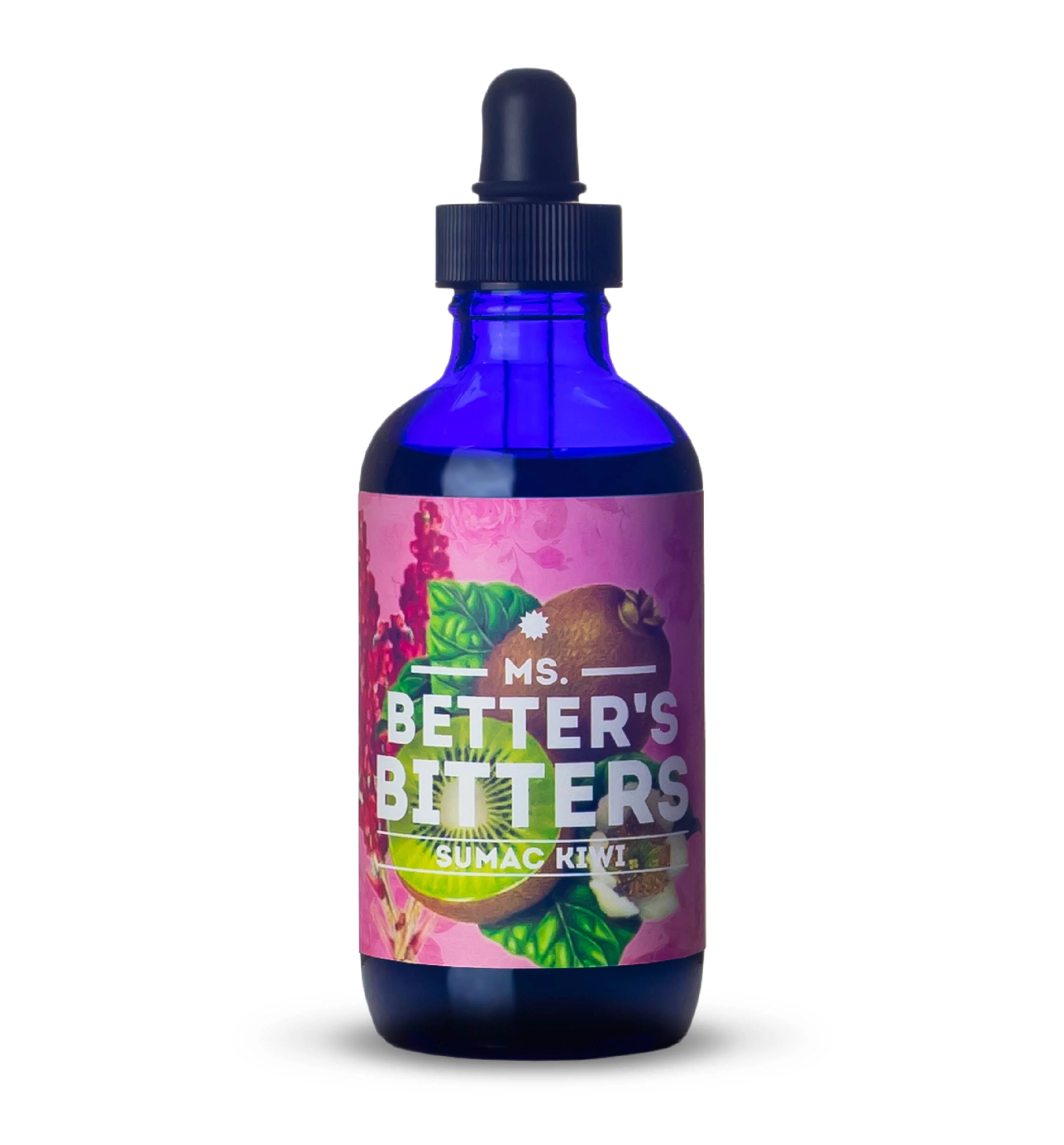 MS. BETTER'S BITTERS Sumac Kiwi Flavor - 4 oz Bottle | Premium Cocktail Bitters for Mixology, Mocktails & Home Bar