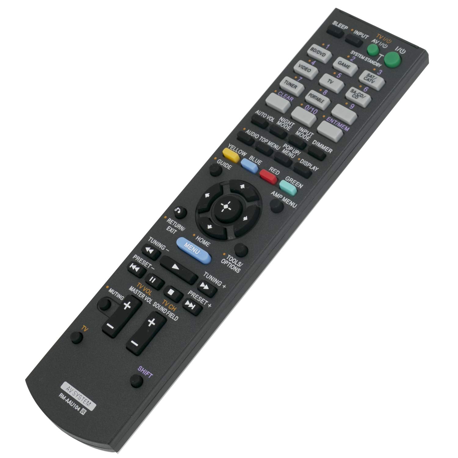 Original Remote Control Replacement for Sony AV Receiver STR-DH520, HT-DDW3500, STR-K3500SW, STR-KM3500, STR-KS380, STR-KS470 - Compatible with 3D Home Theater Audio Video System - Perfect for Home Entertainment Setup