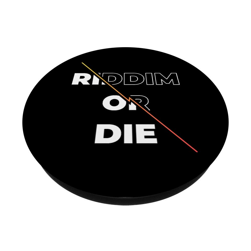 Riddim or Die Dubstep Phone Grip & Stand | Cool PopSockets for Phones & Tablets | Perfect for Music Festivals & DJ Gifts