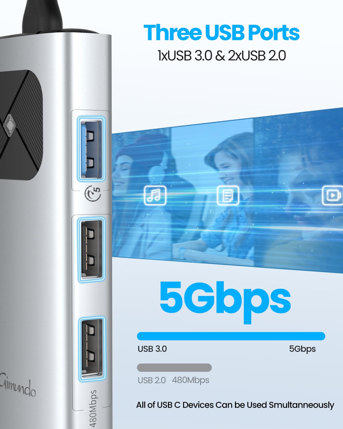 4K USB C to HDMI Adapter with 60W PD Fast Charging - Type C Hub Compatible with MacBook Pro/Air, iPad Pro/Air, Galaxy Phones - Perfect for Home Office, Conference Presentations & Media Streaming