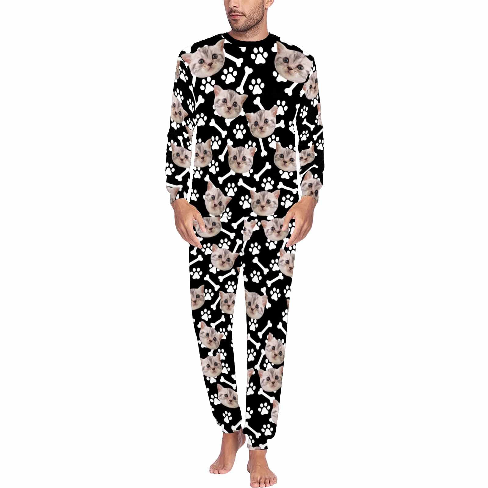 Custom Photo Pajama Sets for Couples - Personalized Matching Sleepwear for Him & Her | Valentine's Gift, Anniversary Present, Christmas PJs for Couples