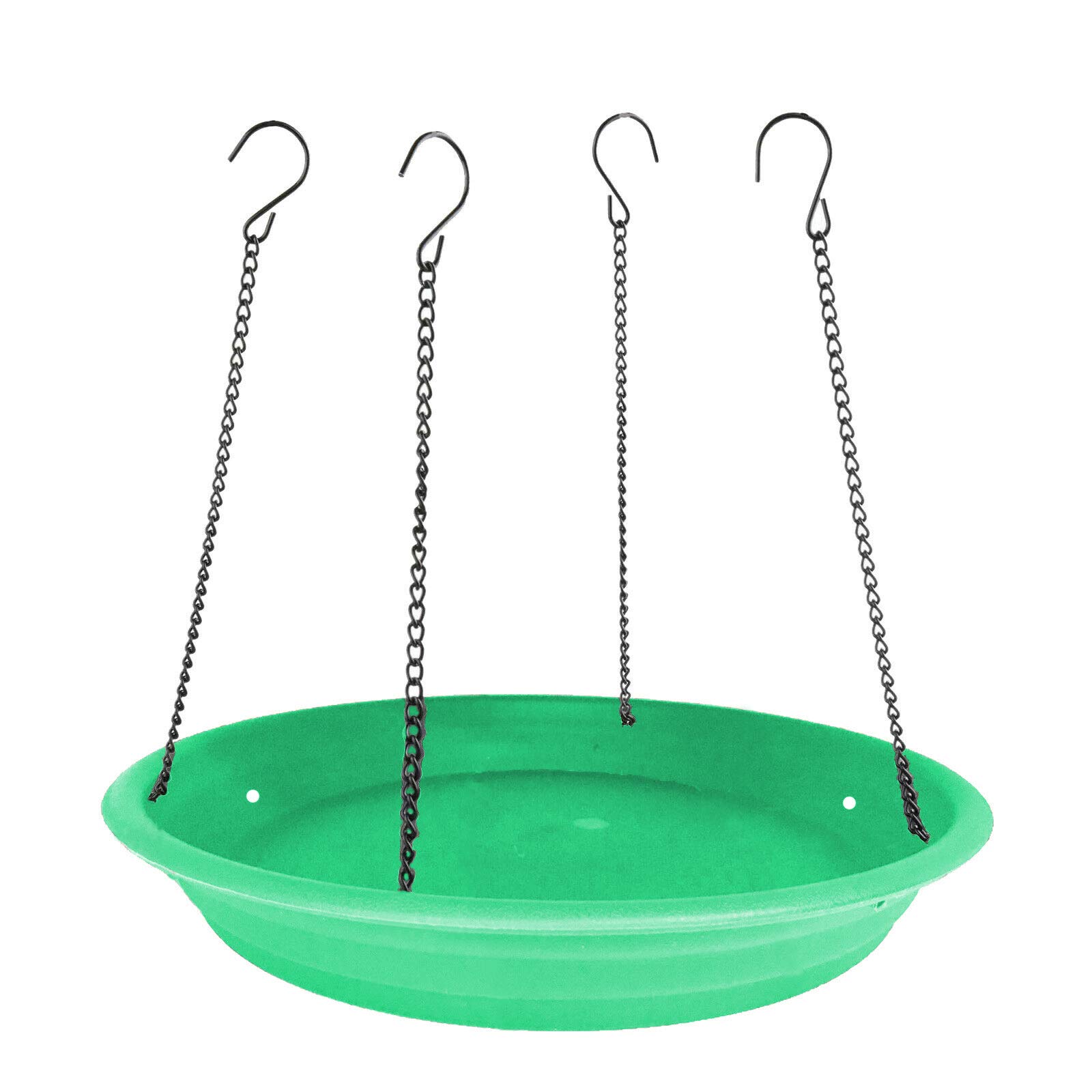 Premium Large Hanging Bird Feeder Tray - Durable Platform Seed Tray for Wild Birds - Outdoor Garden Decoration to Attract Cardinals, Finches & Bluebirds - Perfect for Backyard Bird Watching & Nature Lovers (Green) - Ideal for Patio, Yard & Wildlife Garden Setup