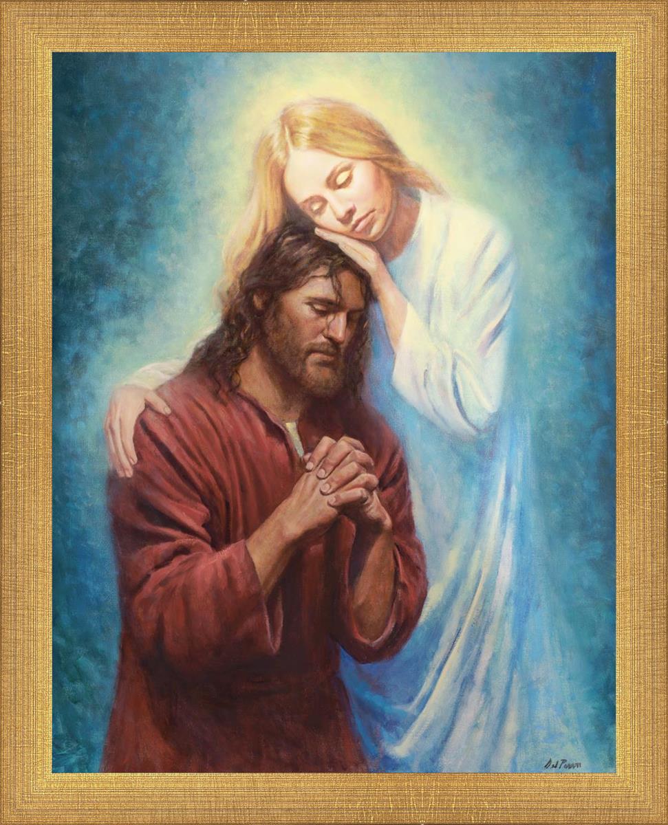 Angel Mother by Del Parson - Religious Wall Art for Home Decor - Perfect for Living Room, Bedroom & Church Inspirational Decor