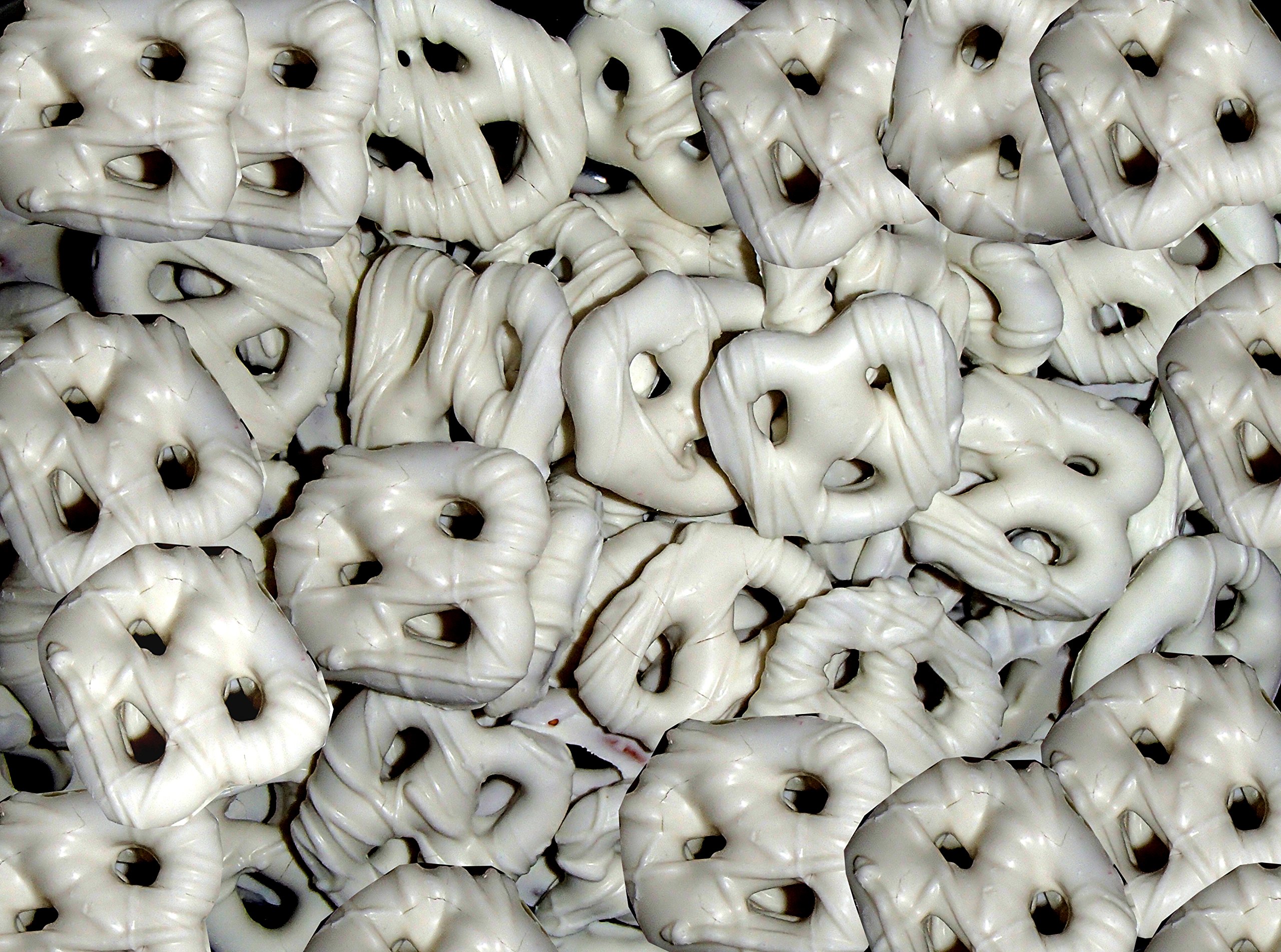 Premium Frosted White Chocolate Covered Mini Pretzels - 5 Pound (80 Oz) Bulk Bag - Perfect for Parties, Gifts & Snacking