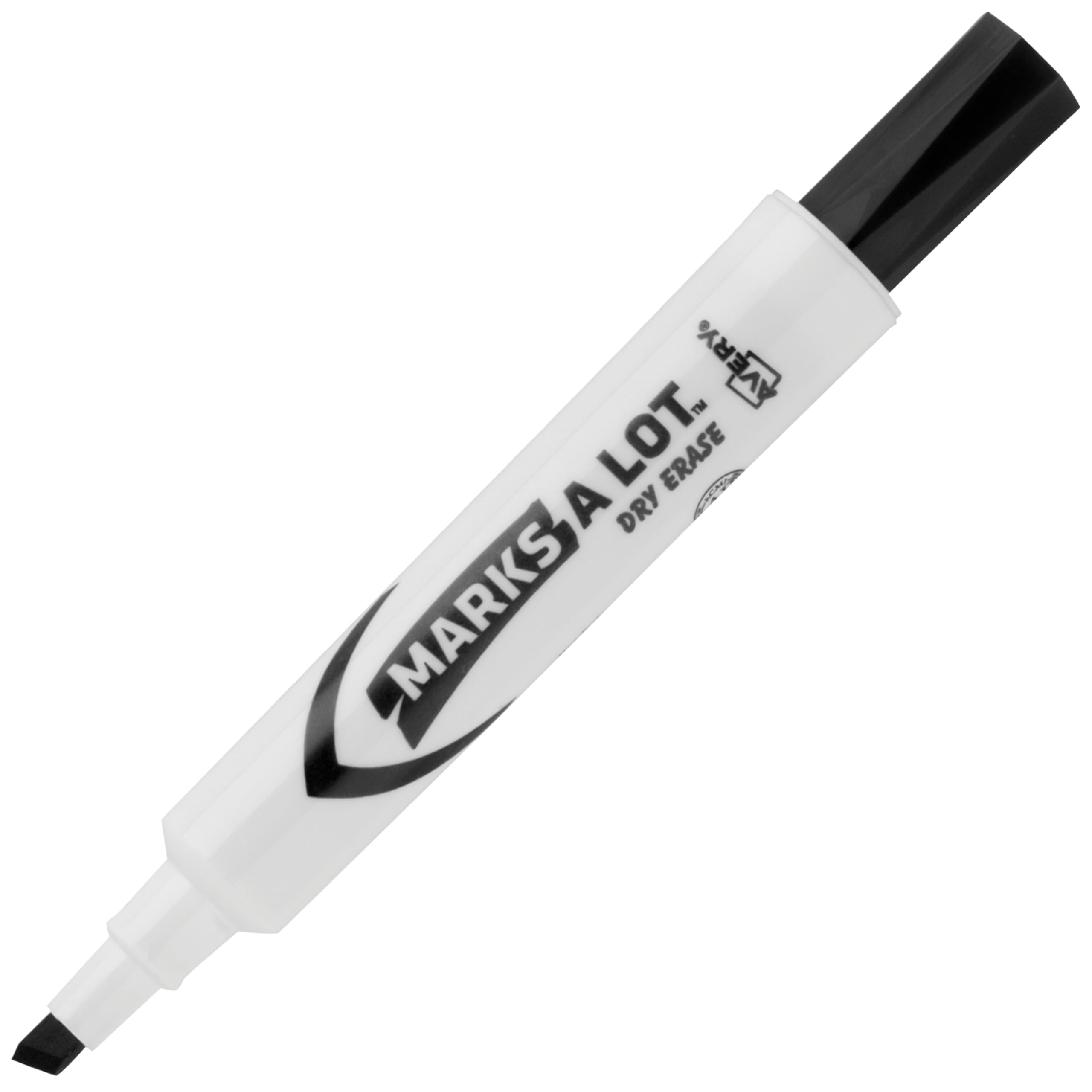 **AVERY Marks A Lot Bulk Value Pack Dry Erase Markers - 200 Black Chisel Tip White Board Markers (24445) for Office, Classroom & Home Use**