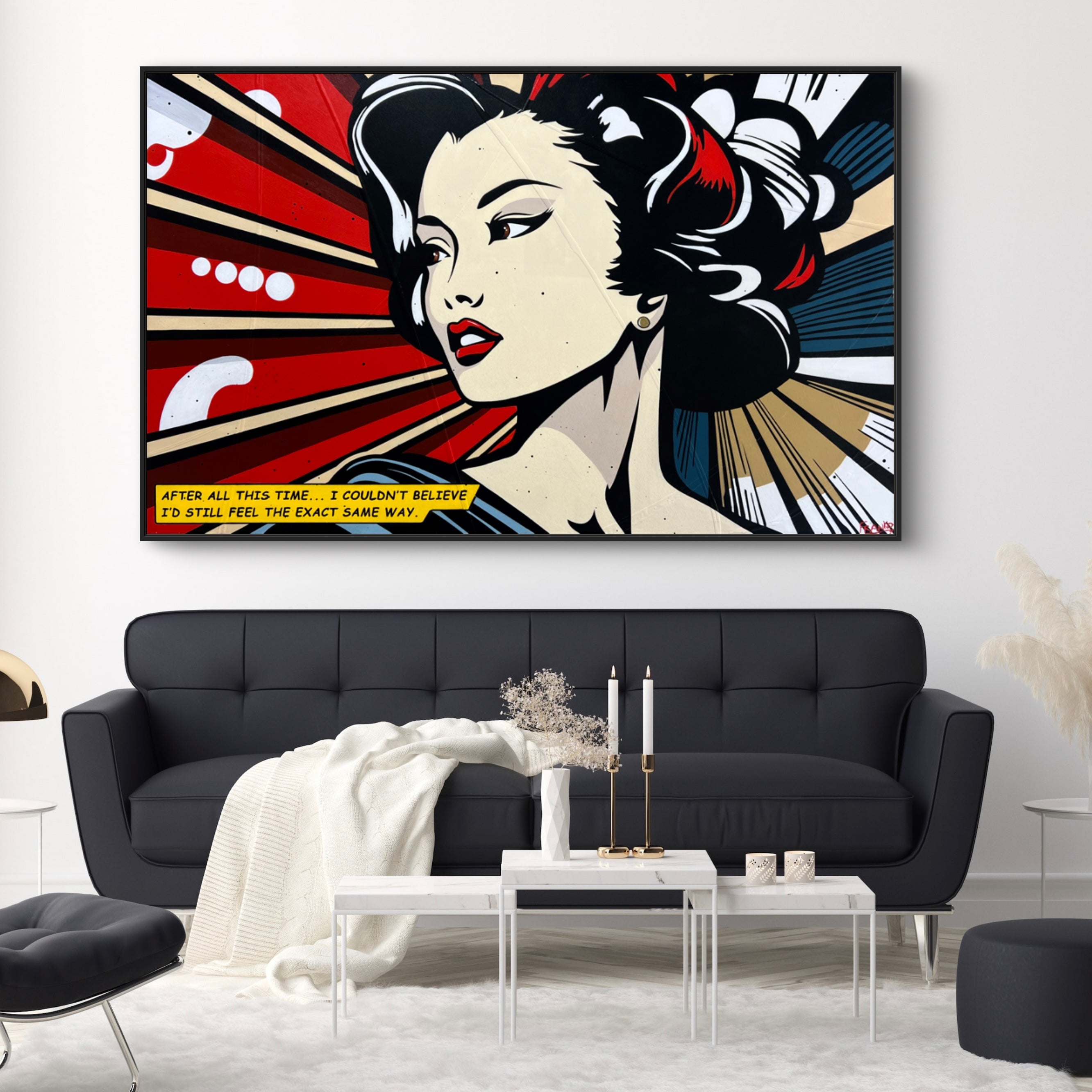 160cm x 100cm Geisha Classic Pop Art Canvas Painting - Japanese Wall Decor for Living Room, Bedroom & Office - Large Modern Artwork for Home & Office Decoration