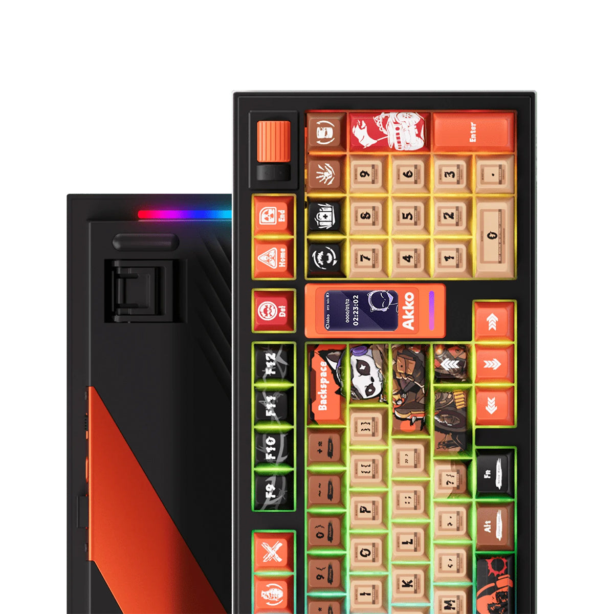 Akko 5098B Wasteland Survival Compact 1800 LCD RGB Wireless Mechanical Keyboard with Piano Pro V3 Switches - Perfect for Gaming, Office Work, and Programming