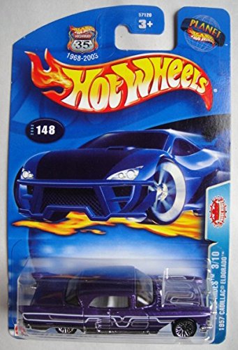Hot Wheels Pride Rides 3/10 Purple 1957 Cadillac Eldorado Diecast Car #148 - Collectible Toy for Kids & Adults, Perfect for Display & Play