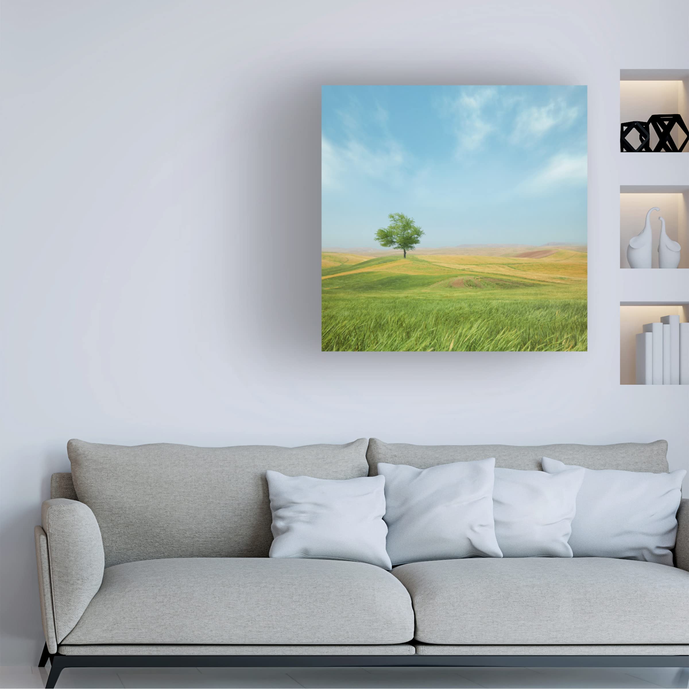 Trademark Fine Art 'Everything Is Good' Canvas Wall Art by Hossein Zare - Modern Abstract Painting for Living Room, Bedroom & Office Decor
