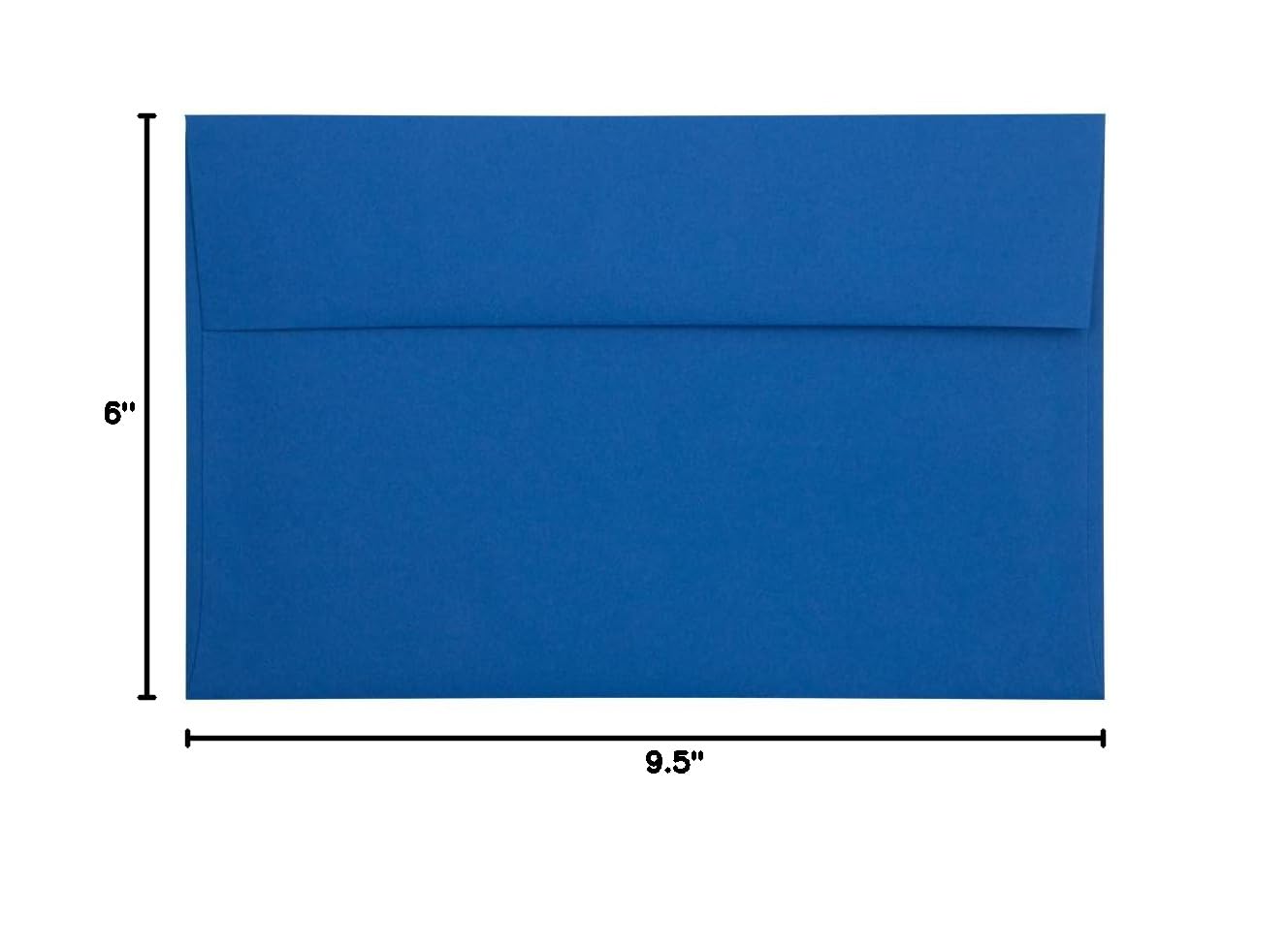 Premium A10 Invitation Envelopes 6 x 9.5 Inches - Presidential Blue - Bulk Pack of 250 - Perfect for Weddings, Business Events & Party Invitations