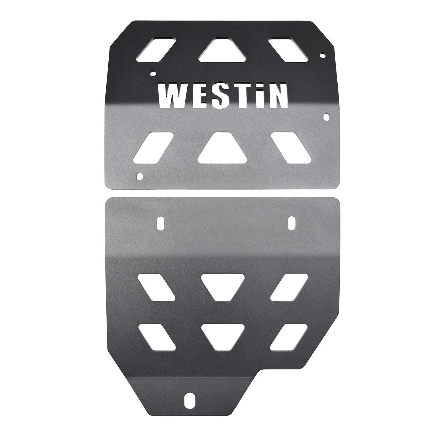 Westin 42-21075 Transmission Pan Skid Plate for 2018-2024 Jeep Wrangler JL (Excludes Diesel, Manual Transmission, Turbo & 4xe Models) - Heavy-Duty Off-Road Protection for Rock Crawling & Trail Adventures
