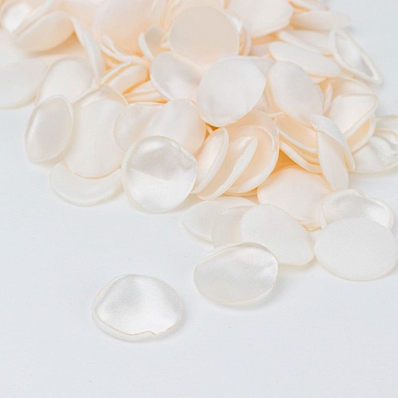 400 Silk Rose Petals - Matte Round Artificial Flowers for Wedding Decor, Table Scatter, Party Confetti - Perfect for Centerpieces, Aisle Decor & Romantic Events