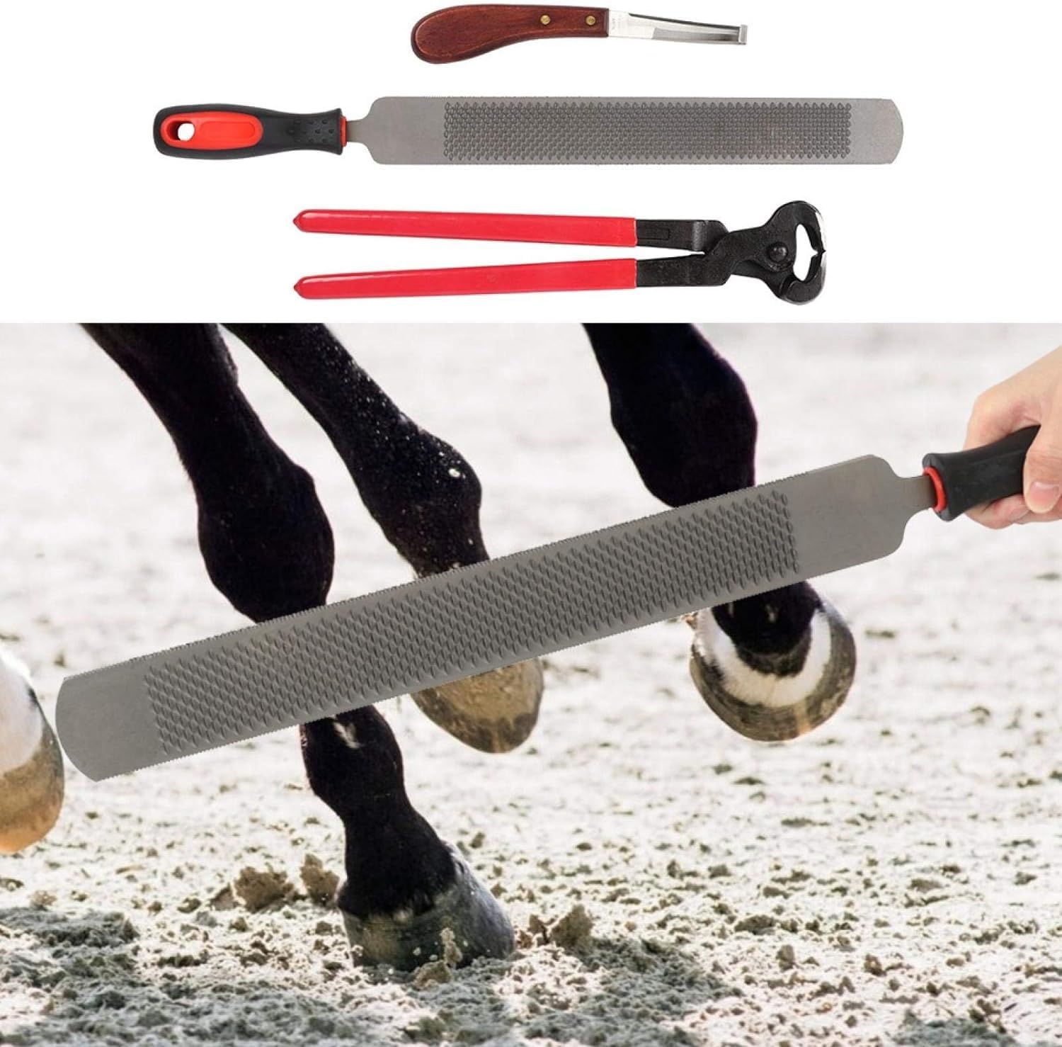 Professional Farrier Hoof Nipper - Heavy Duty Horse & Donkey Hoof Trimming Tool Kit for Equine Care | Perfect for Stable Grooming, Veterinary Use, and Livestock Maintenance