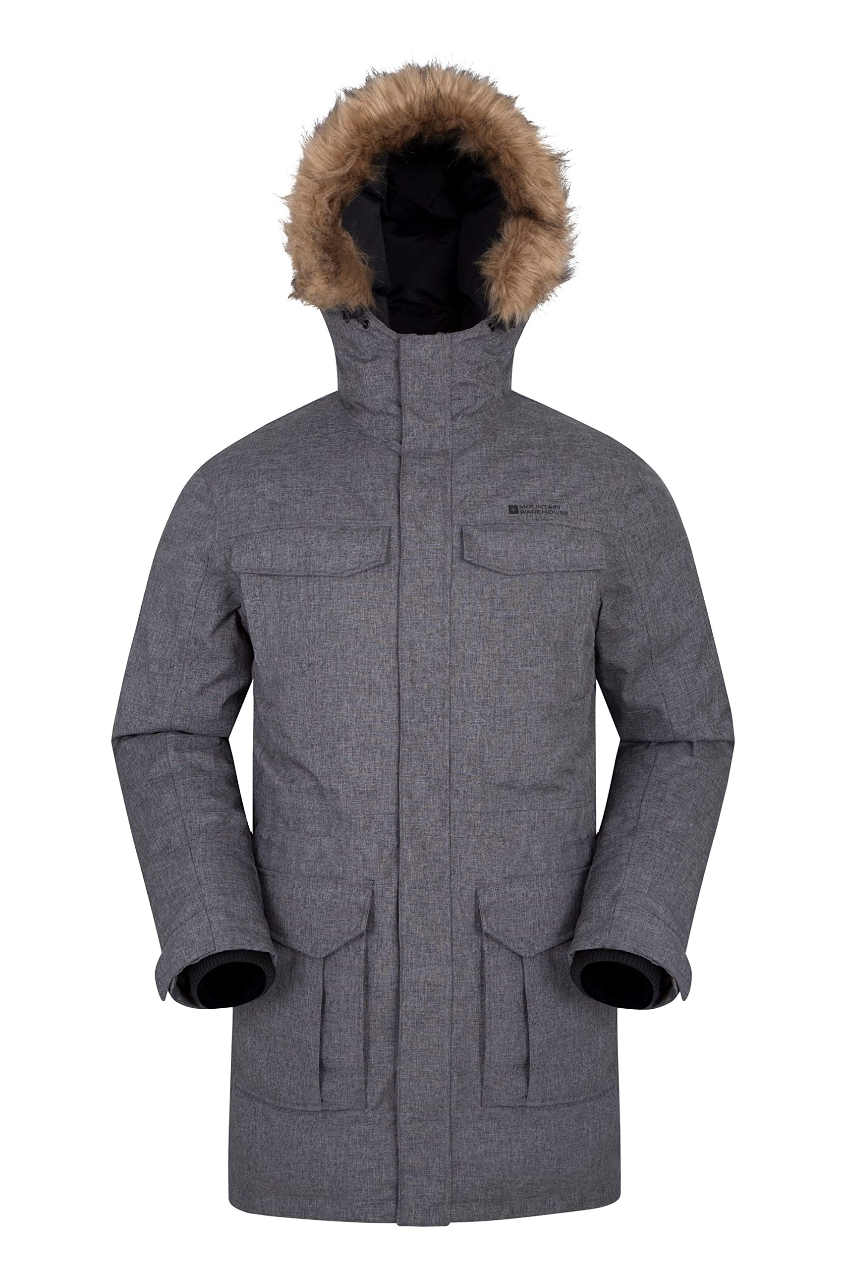 Mountain Warehouse Sub Zero Men's Waterproof Winter Down Jacket - Lightweight Insulated Coat for Hiking, Skiing & Cold Weather Outdoor Activities
