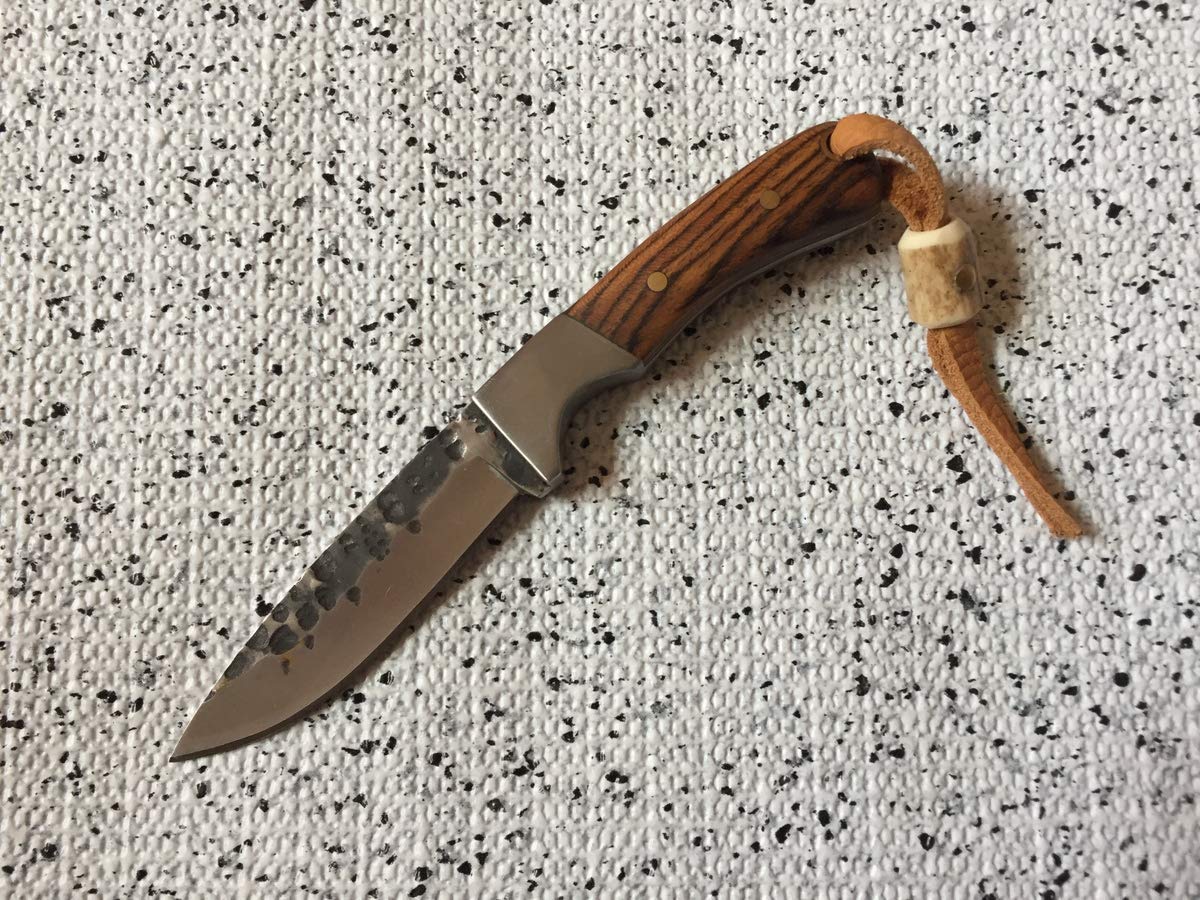 Cutty Sark Hunting Knife & EDC - Premium Bocote Wood Handle - Outdoor Survival, Camping, Bushcraft & Everyday Carry Knife