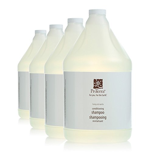 Proterra Conditioning Shampoo with Honey & Vanilla - 4 Gallon Bulk Size for Salons & Spas | Deep Moisturizing & Nourishing Hair Care for Dry, Damaged Hair | Professional Grade Shampoo for Daily Use & Styling
