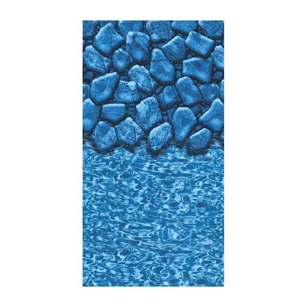 GLI Pool 050021RDBLDUB52 21ft Round 52in Unibead Boulder Above Ground Pool Liner - Durable & Easy Installation for Backyard Swimming Pools, Perfect for Summer Family Fun