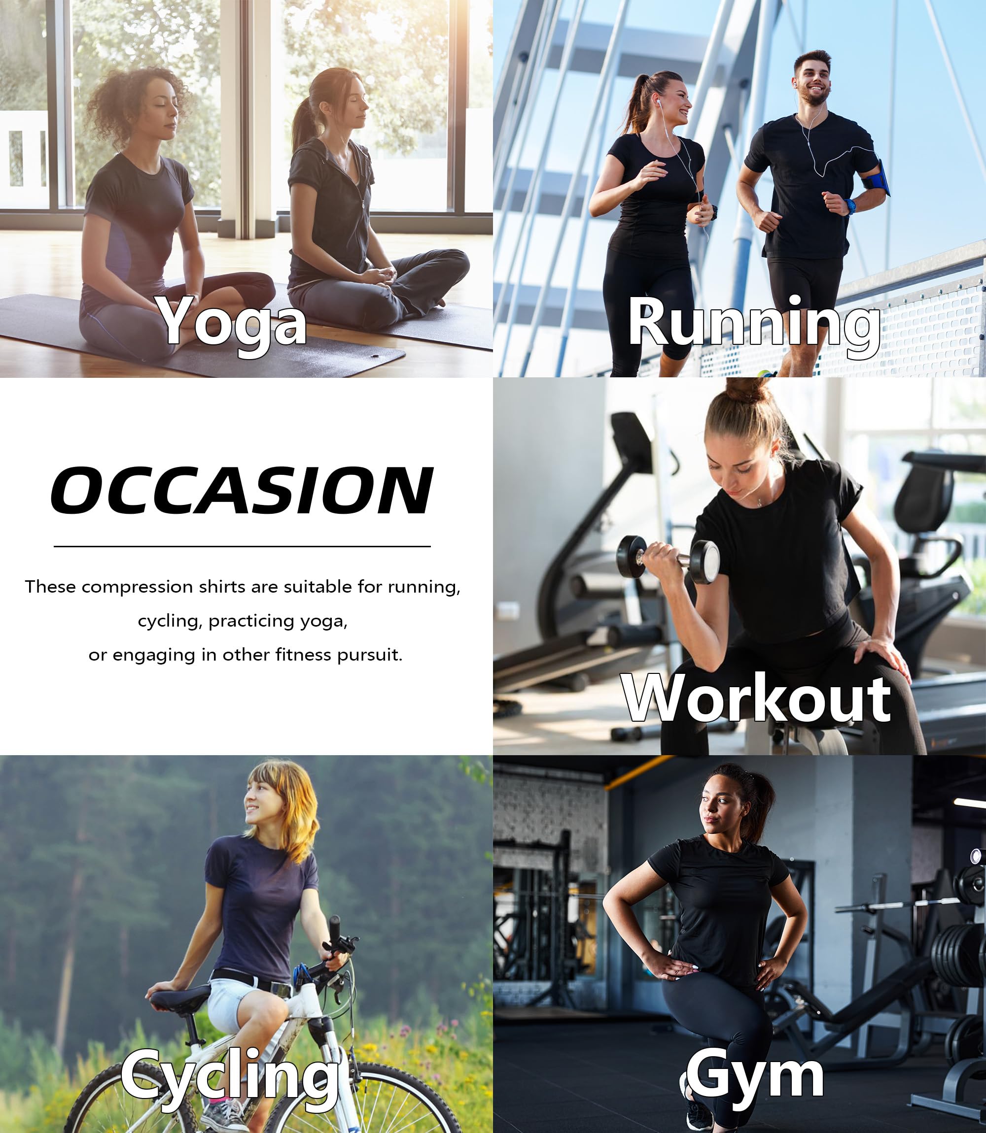 TELALEO 4 Pack Women's Compression Shirts - Moisture Wicking Running Tops, Workout T-Shirts for Yoga, Gym & Sports | Breathable Athletic Baselayer with Short Sleeves | Perfect for HIIT, CrossFit & Outdoor Activities