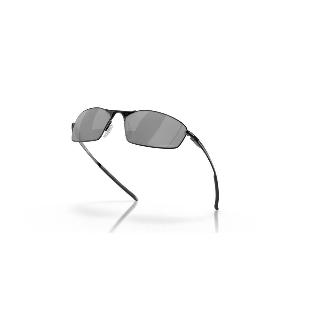 Oakley Whisker Satin Black/Prizm Black Polarized Sunglasses 0OO4141 414103 - UV Protection for Driving, Running & Outdoor Sports