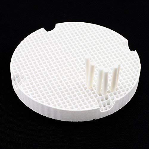 2PCS Dental Lab Honeycomb Firing Trays with 40 Zirconia & Ceramic Pins - High-Temperature Resistant for Porcelain Firing - Perfect for Dental Laboratories & Ceramic Work