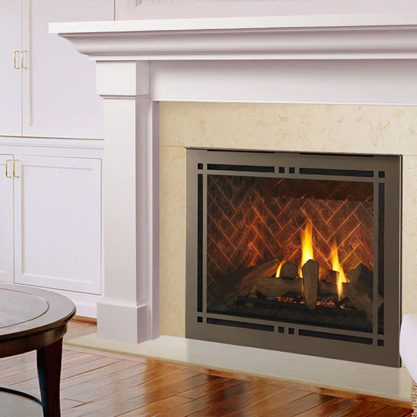 Majestic Meridian Platinum 42 Inch Direct Vent Gas Fireplace - Efficient Heating for Living Rooms, Bedrooms & Patios | MERIDPLA42