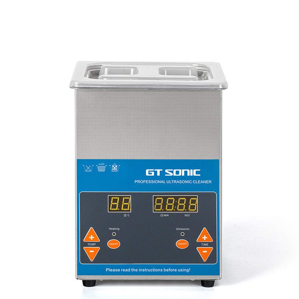 ELEOPTION Professional Ultrasonic Cleaner 1.7L Large Capacity with Digital Timer - Jewelry Cleaning for Rings, Eyeglasses, Lenses, Watches - Perfect for Home, Salon & Jewelry Store Use