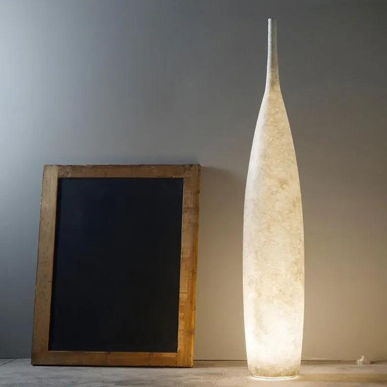 Elegant Vase-Shaped Resin Floor Lamp - Modern Home Decor Lighting for Living Room, Bedroom & Office | Dimmable LED Light with Remote Control