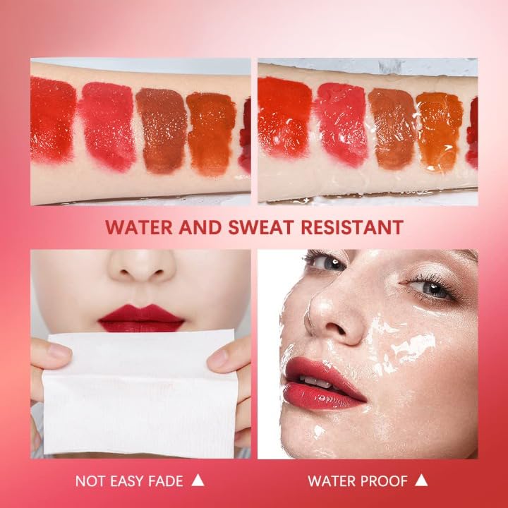 VBA Two-Step Liquid Lipstick with Moisturizing Lip Oil - Double Head Waterproof Lip Gloss, Non-Sticky Tinted Matte Finish, Fruit Flavor (Shade 103) | Perfect for Day & Night Wear, Parties, Dates & Everyday Makeup